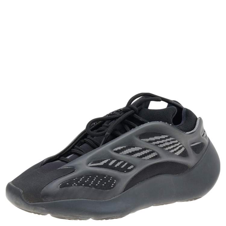 مملوكة مسبقًا Yeezy x Adidas Black Knit Fabric And Rubber 700 V3 Alvah Sneakers Size 39 1/3