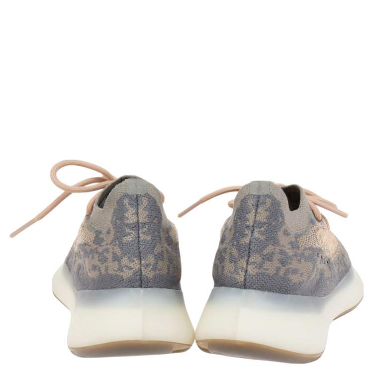 مملوكة مسبقًا Yeezy x Adidas Grey/Beige Knit Fabric Boost 380 V2 Mist Low-Top Sneakers Size 38 2/3