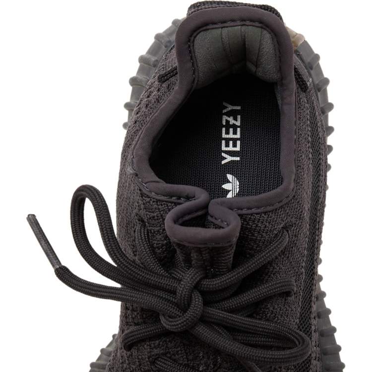 Pre Owned Yeezy x adidas Dark Grey Knit Fabric Boost 350 V2 Cinder Sneakers Size 36 2/3