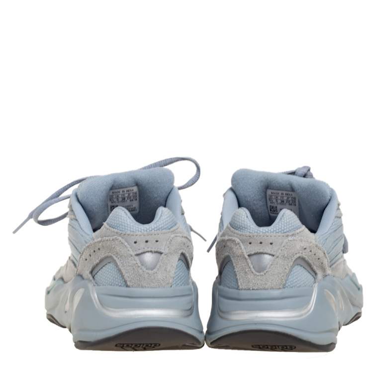 مملوكة مسبقًا Yeezy x adidas Hospital Blue Fabric And Suede Boost 700 V2 Sneakers Size 38