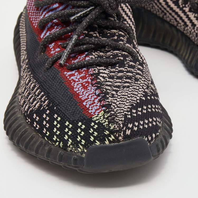 Pre Owned Yeezy x Adidas Multicolor Cotton Knit Boost 350 V2 Yecheil Sneakers Size 38