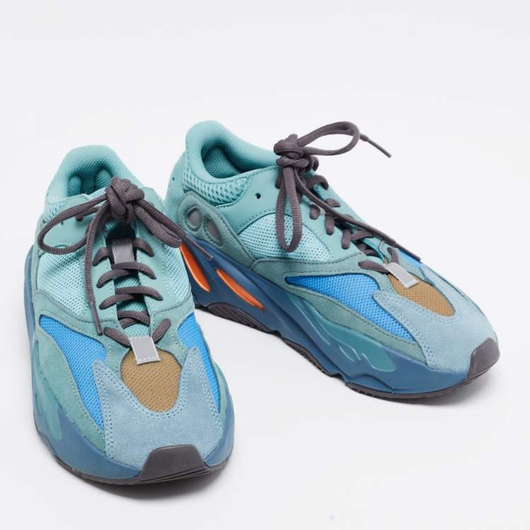 Pre Owned Yeezy x Adidas Multicolor Suede And Fabric Yeezy 700 Sneakers Size 39.5