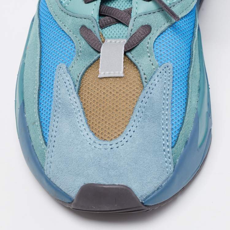 Pre Owned Yeezy x Adidas Multicolor Suede And Fabric Yeezy 700 Sneakers Size 39.5