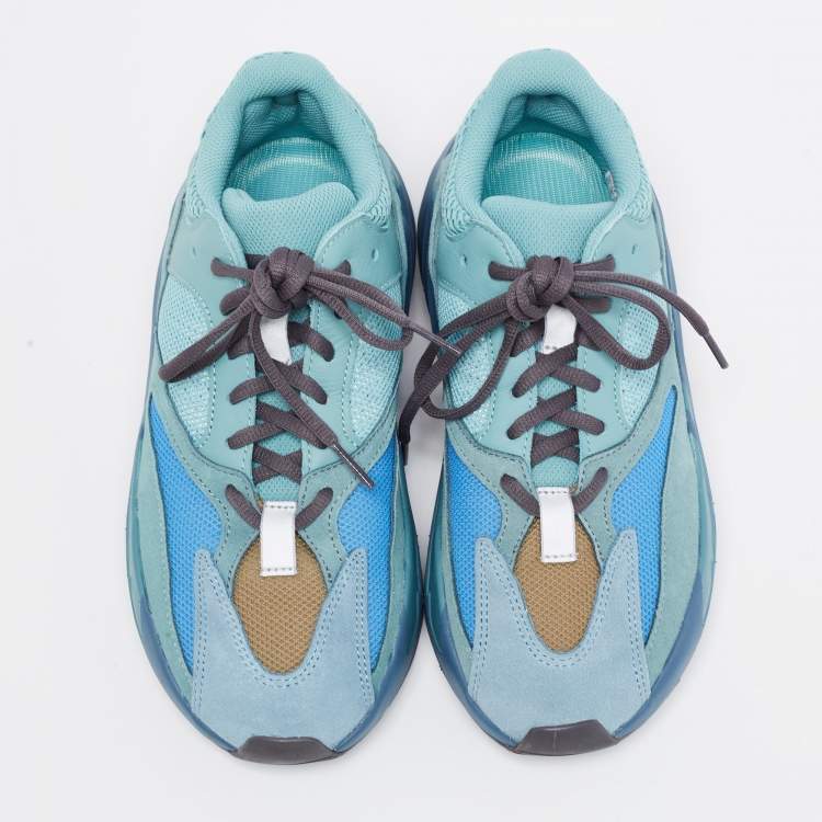 Pre Owned Yeezy x Adidas Multicolor Suede And Fabric Yeezy 700 Sneakers Size 39.5