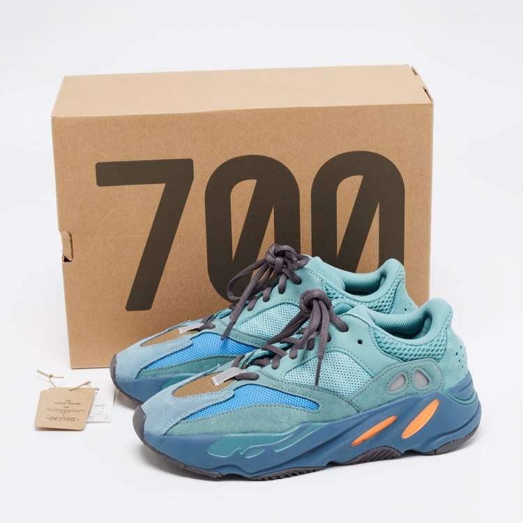 Pre Owned Yeezy x Adidas Multicolor Suede And Fabric Yeezy 700 Sneakers Size 39.5