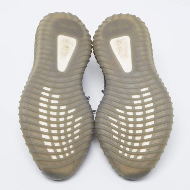 Pre Owned Adidas x Yeezy Boost Grey Knit Fabric 350 V2 Non-Reflective Sneakers 40 2/3