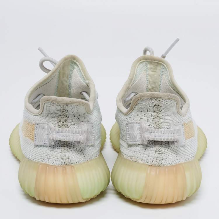 مملوكة مسبقًا Adidas Yeezy Light  Dark Grey/Brown Knit Fabric Boost 350 V2 Sneakers Size 37 1/3