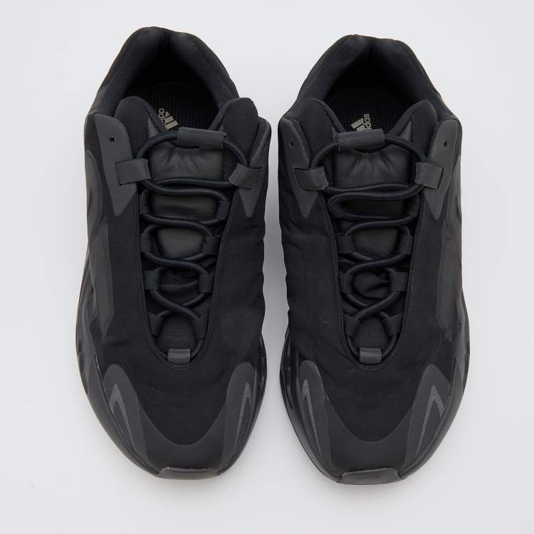 Pre Owned Yeezy x Adidas Black Nylon and Rubber Boost 700 MNVN Triple Black Sneakers Size 40 2/3