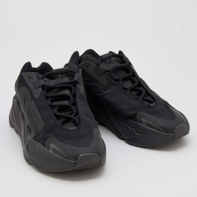 Pre Owned Yeezy x Adidas Black Nylon and Rubber Boost 700 MNVN Triple Black Sneakers Size 40 2/3