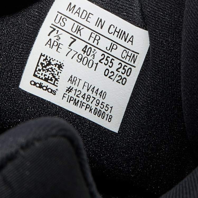 Pre Owned Yeezy x Adidas Black Nylon and Rubber Boost 700 MNVN Triple Black Sneakers Size 40 2/3