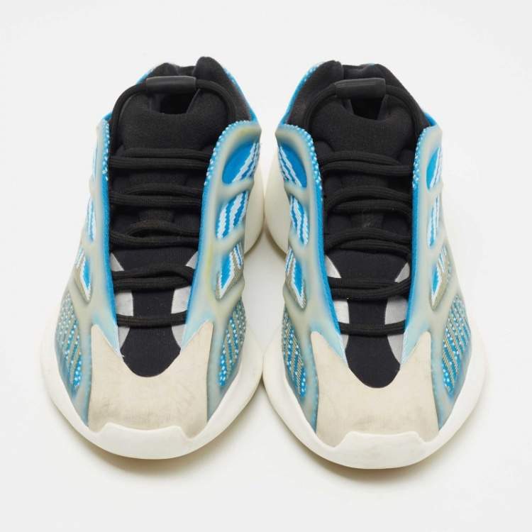 Pre Owned Yeezy x Adidas Multicolor Knit Fabric and Rubber Yeezy 700 “Azareth” Sneakers Size 38