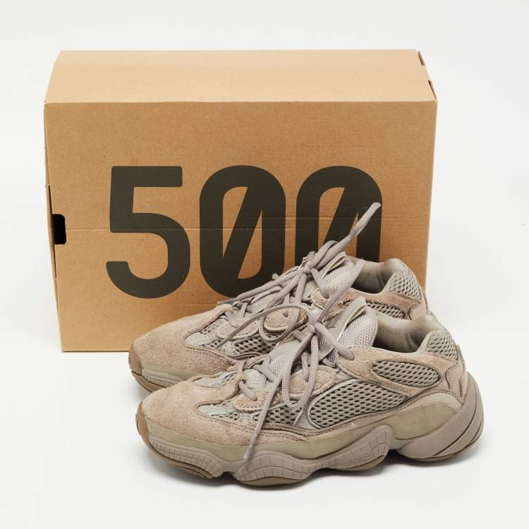 مملوكة مسبقًا Yeezy x Adidas Grey Suede Yeezy 500 Sneakers Size 38 2/3