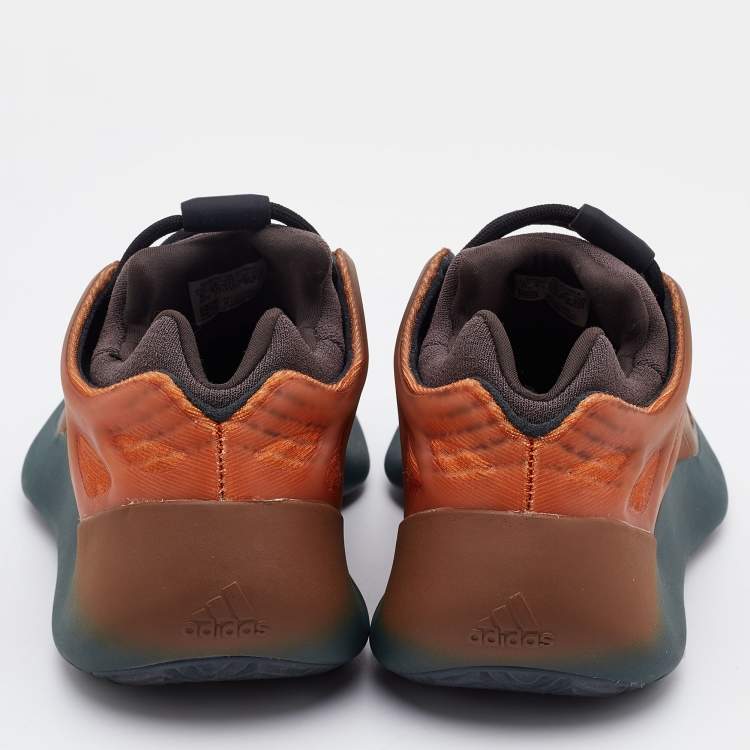 مملوكة مسبقًا Yeezy x Adidas Orange PVC and Fabric Yeezy 700 V3 Copper Sneakers Size 37 1/3