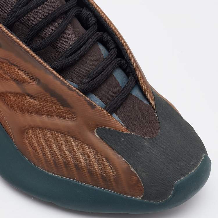 مملوكة مسبقًا Yeezy x Adidas Orange PVC and Fabric Yeezy 700 V3 Copper Sneakers Size 37 1/3