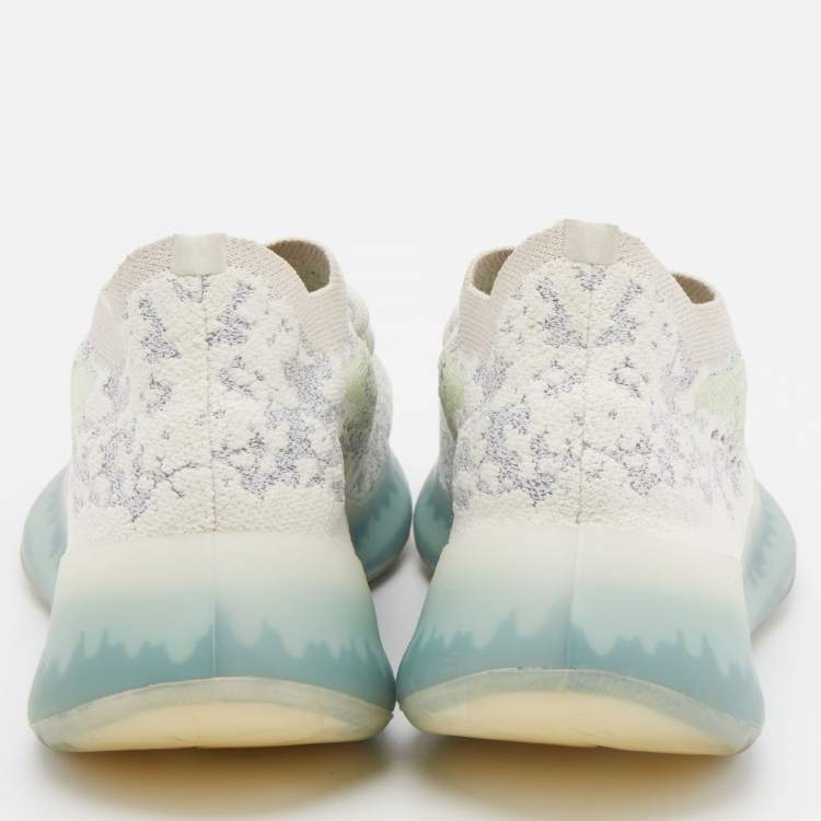 Pre Owned Yeezy x Adidas Blue Knit Fabric Boost 380  Alien Blue Sneakers Size 40 2/3