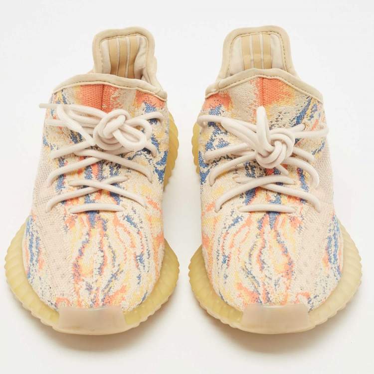Pre Owned Yeezy x Adidas Multicolor Fabric Boost 350 V2 mx-oat  Sneakers Size 37 2/3
