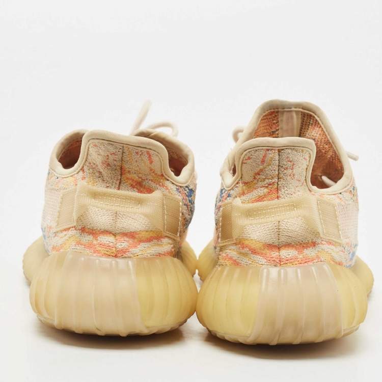 Pre Owned Yeezy x Adidas Multicolor Fabric Boost 350 V2 mx-oat  Sneakers Size 37 2/3