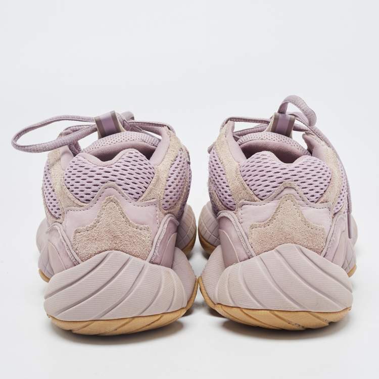 Pre Owned Yeezy x Adidas Purples Suede and Mesh Yeezy 500 Sneakers Size 40 2/3