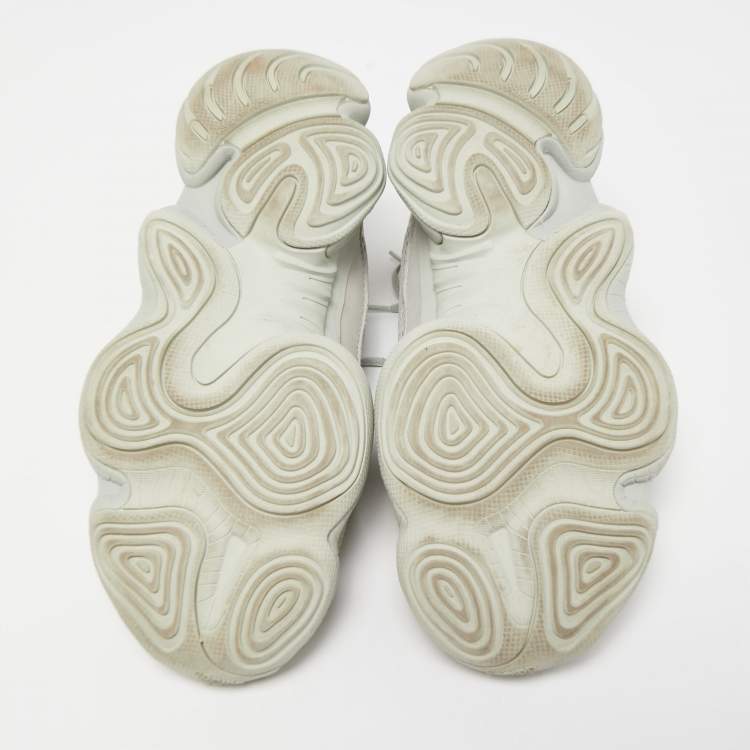 Pre Owned Yeezy x Adidas Blue Fabric and Leather Yeezy 500 Blush Sneakers Size 41 1/3