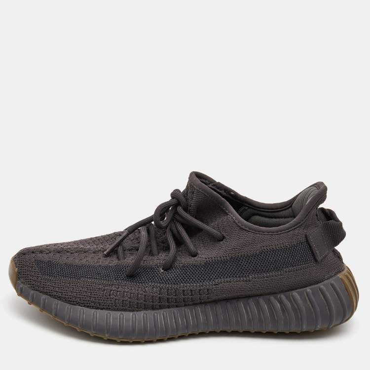 Yeezy x Adidas Grey Knit Fabric Boost 350 V2 Cinder Sneakers Size 40 Yeezy x Adidas The Luxury Closet