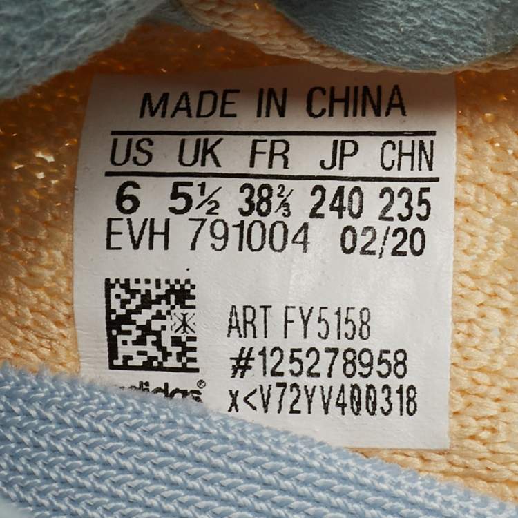 Pre Owned Yeezy x Adidas Two Tone Knit Fabric Boost 350 V2 Linen Sneakers Size 38 2/3