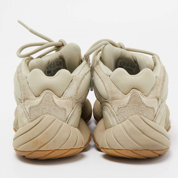 مملوكة مسبقًا Yeezy x Adidas Green Suede and Neoprene Yeezy 500 Stone Sneakers Size 37 1/3