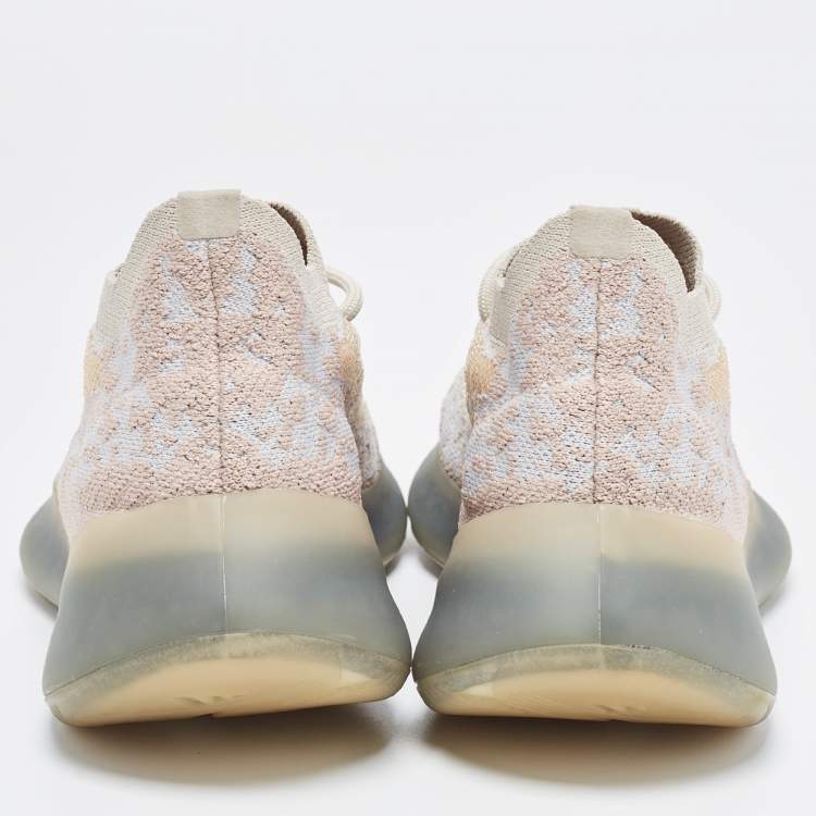 مملوكة مسبقًا Yeezy x adidas Pepper Knit Fabric Boost 380 Mist Reflective Low Top Sneakers Size 38 ⅔