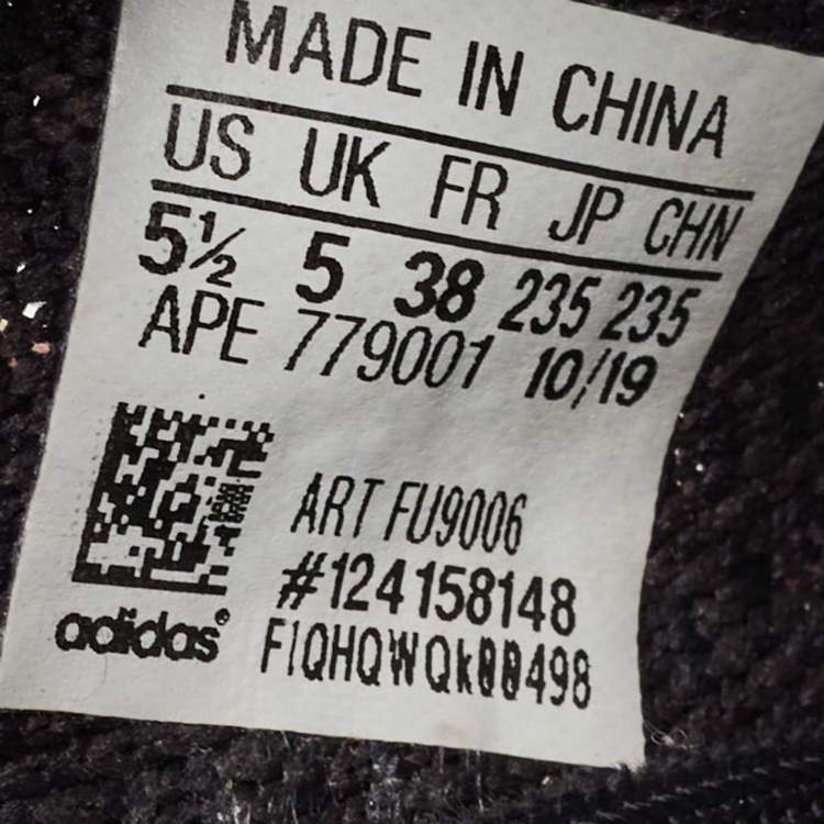 Pre Owned Yeezy x Adidas Black Knit Fabric Boost 350 V2 -Static-Black-Reflective Sneakers Size 38
