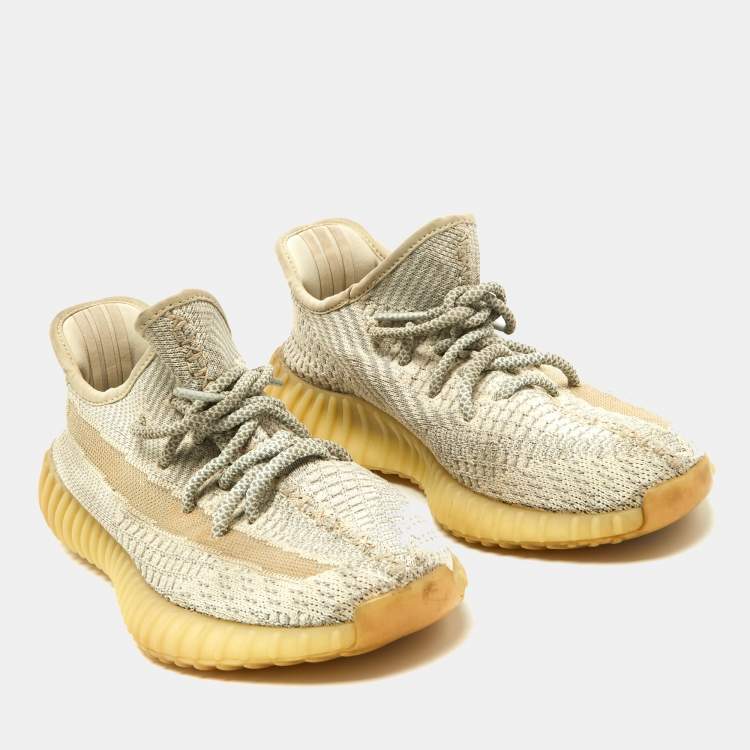 Pre Owned Yeezy x Adidas Boost 350 V2 Lundmark Non-Reflective Sneakers Size 38