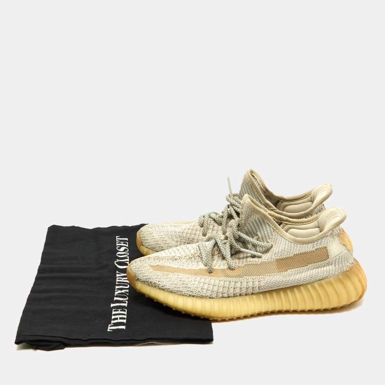 Pre Owned Yeezy x Adidas Boost 350 V2 Lundmark Non-Reflective Sneakers Size 38