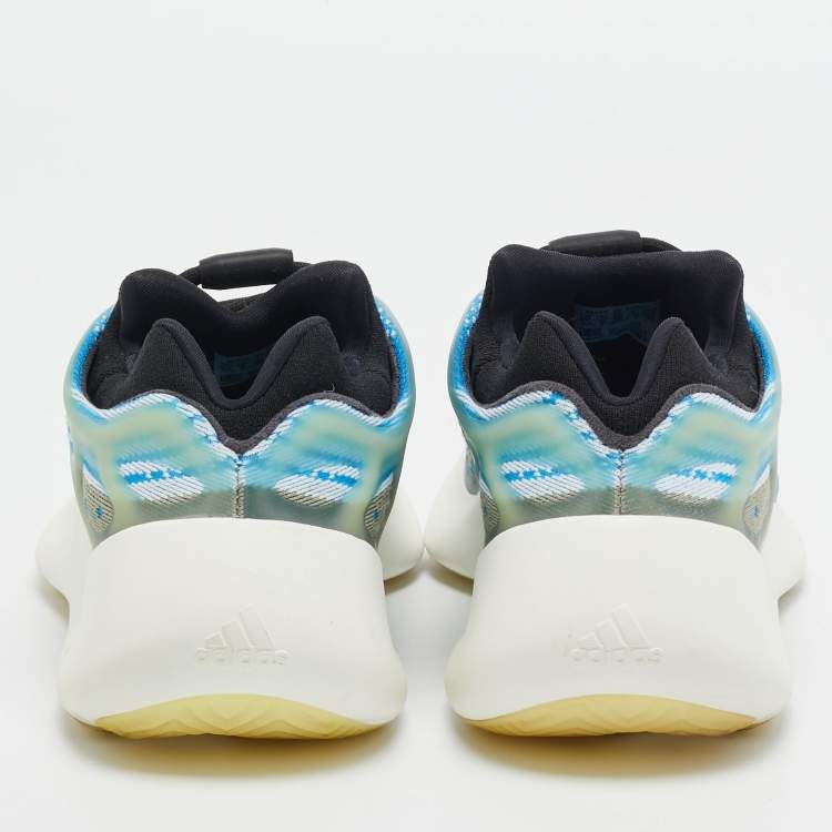 Pre Owned Yeezy x Adidas Blue Mesh and Rubber Boost 700 V3 Arzareth Sneakers Size 38