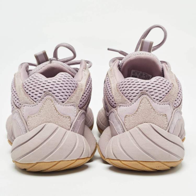 Pre Owned Yeezy x Adidas Purple Suede and Fabric Yeezy 500 Sneakers Size 38