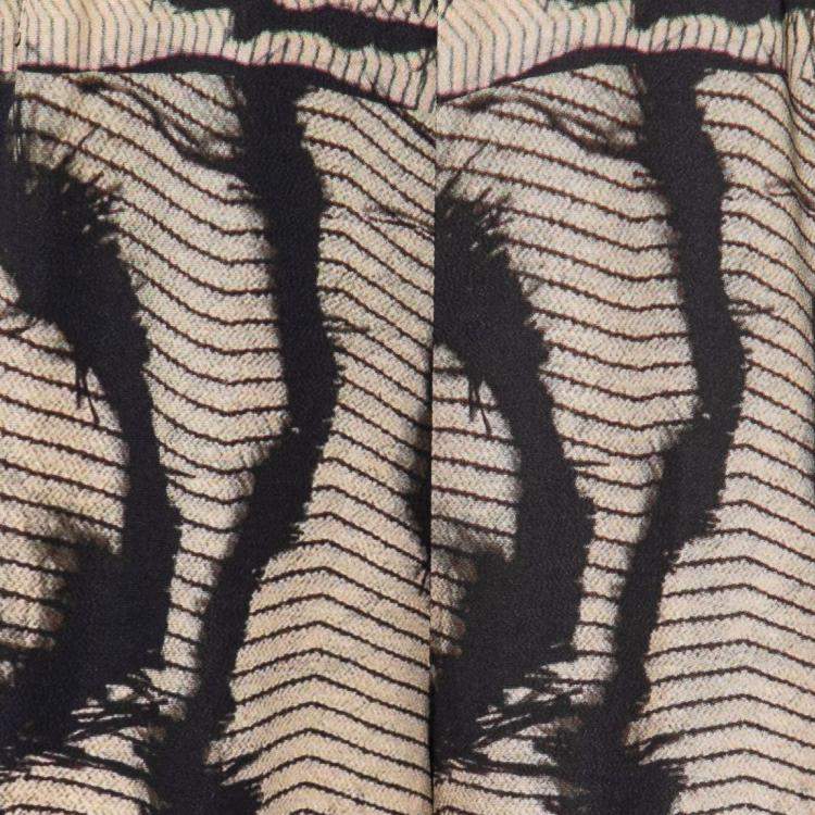 Pre Owned Yigal Azrouel Multicolor Abstract Print Strappy Cropped Jumpsuit M