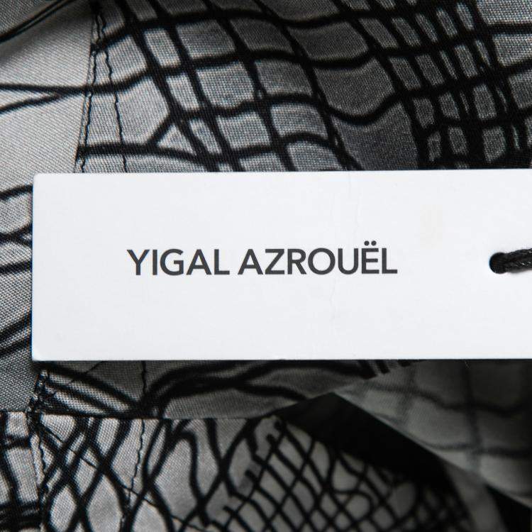 Pre Owned Yigal Azrouel Multicolor Abstract Print Strappy Cropped Jumpsuit M