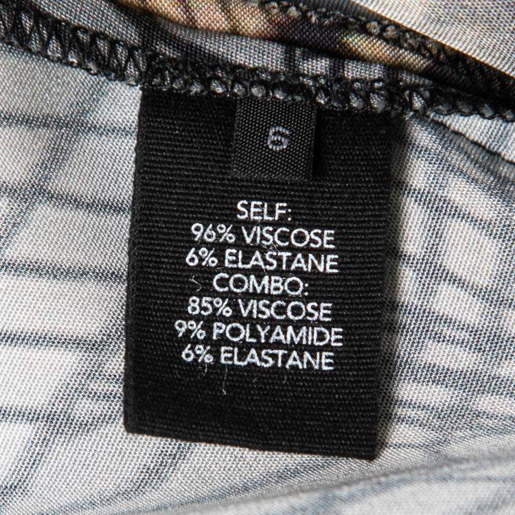 Pre Owned Yigal Azrouel Multicolor Abstract Print Strappy Cropped Jumpsuit M