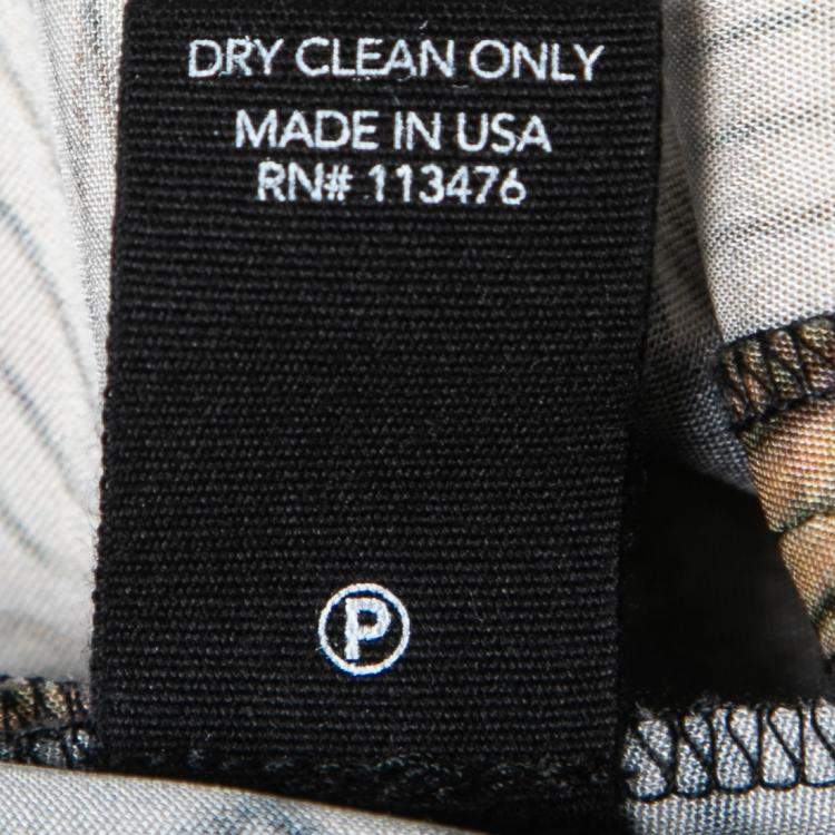 Pre Owned Yigal Azrouel Multicolor Abstract Print Strappy Cropped Jumpsuit M