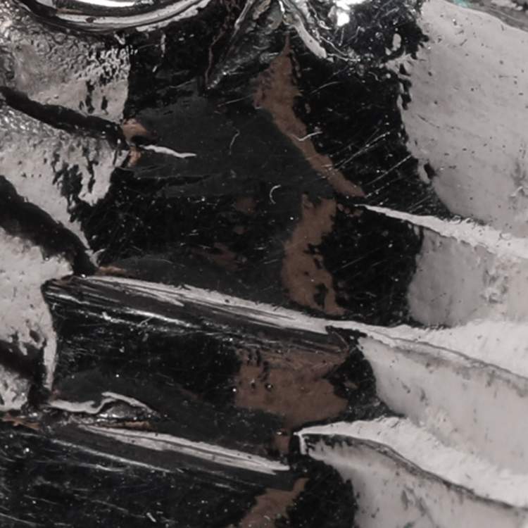 Pre Owned Yves Saint Laurent Arty Dots Green Cabochon Silver Tone Ring Size 49