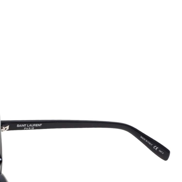 Pre Owned Saint Laurent Black/Grey SL245 Rectangle Sunglasses