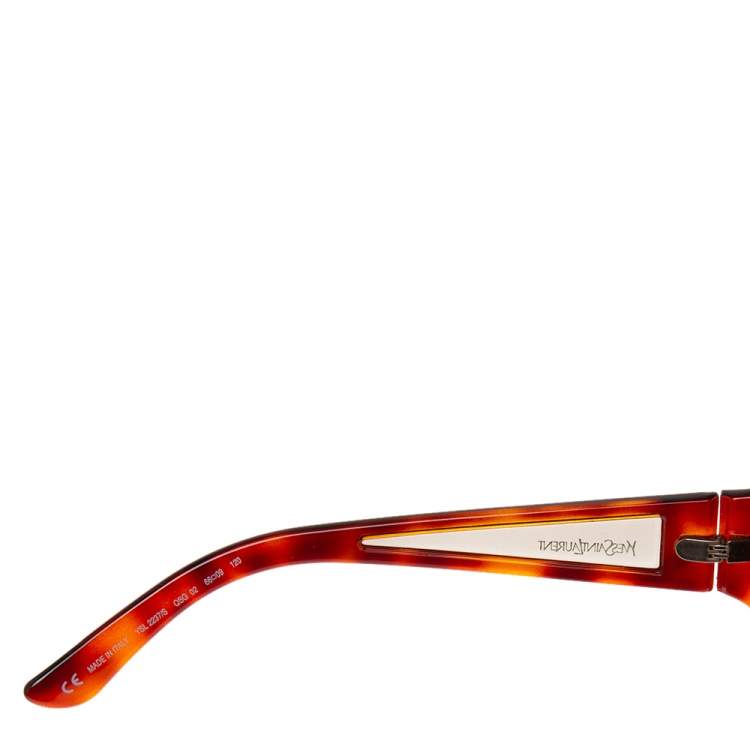 Pre Owned Yves Saint Laurent Brown YSL 2237/S Oval Gradient Sunglasses