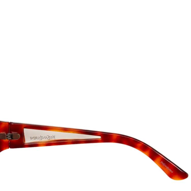 Pre Owned Yves Saint Laurent Brown YSL 2237/S Oval Gradient Sunglasses