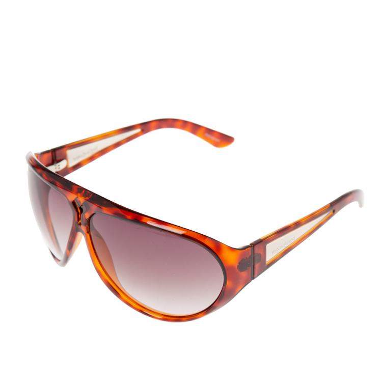 Pre Owned Yves Saint Laurent Brown YSL 2237/S Oval Gradient Sunglasses