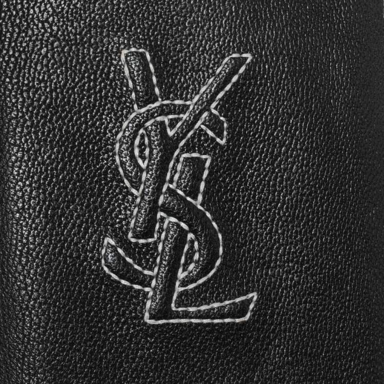 Pre Owned Yves Saint Laurent Black Leather Phone Cover