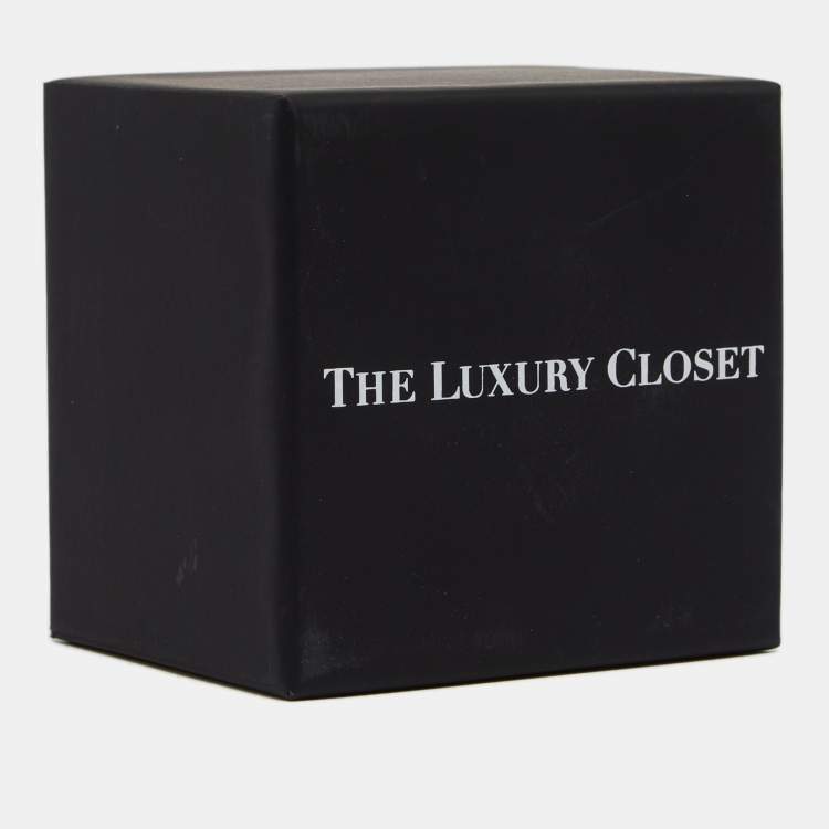 مملوكة مسبقًا Yves Saint Laurent Wood Beads and Velvet Bow Long Necklace