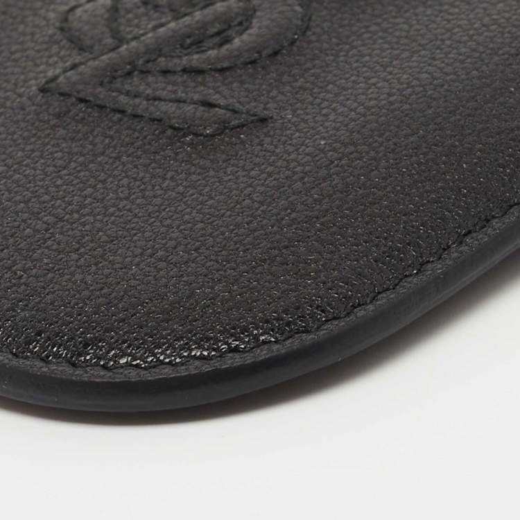 Pre Owned Yves Saint Laurent Black Leather Porte Blackberry Cover