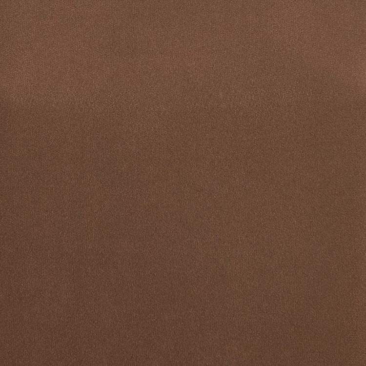 Pre Owned Yves Saint Laurent Vintage Brown Satin Tank Top M