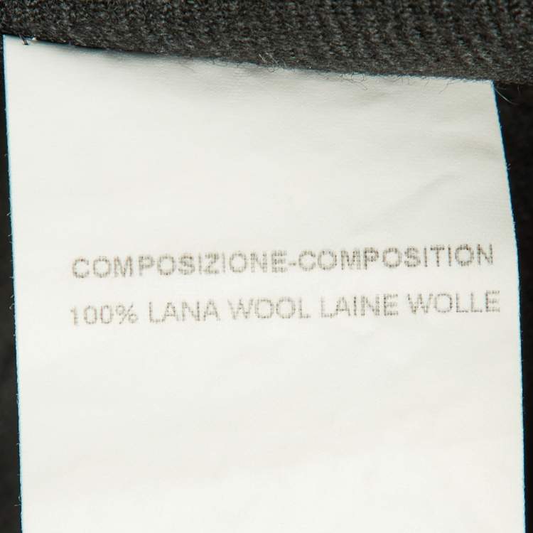 Pre Owned Yves Saint Laurent Rive Gauche Deep Green Wool Cropped Jacket M