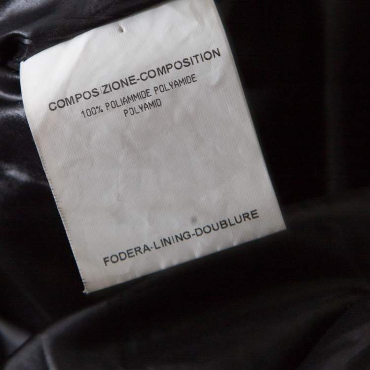 Pre Owned Yves Saint Laurent Paris Black Zip Front Windcheater Jacket M