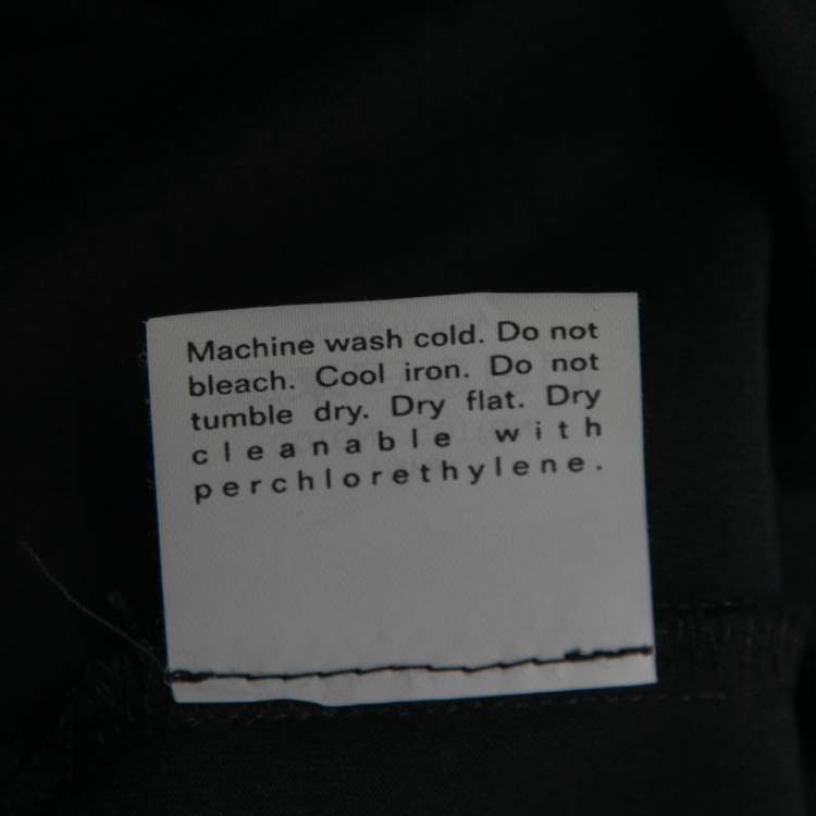 Pre Owned Yves Saint Laurent Black Cotton Gathered Sleeveless Top M
