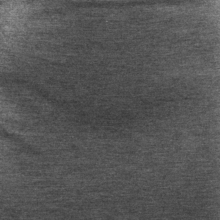Pre Owned Yvest Saint Laurent Grey Shiny Jersey Midi Skirt M
