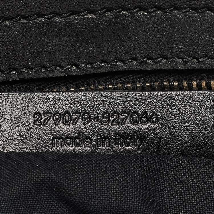 Pre Owned Yves Saint Laurent Black Leather Medium Cabas Chyc Tote